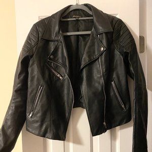 Shinestar Faux Leather Jacket